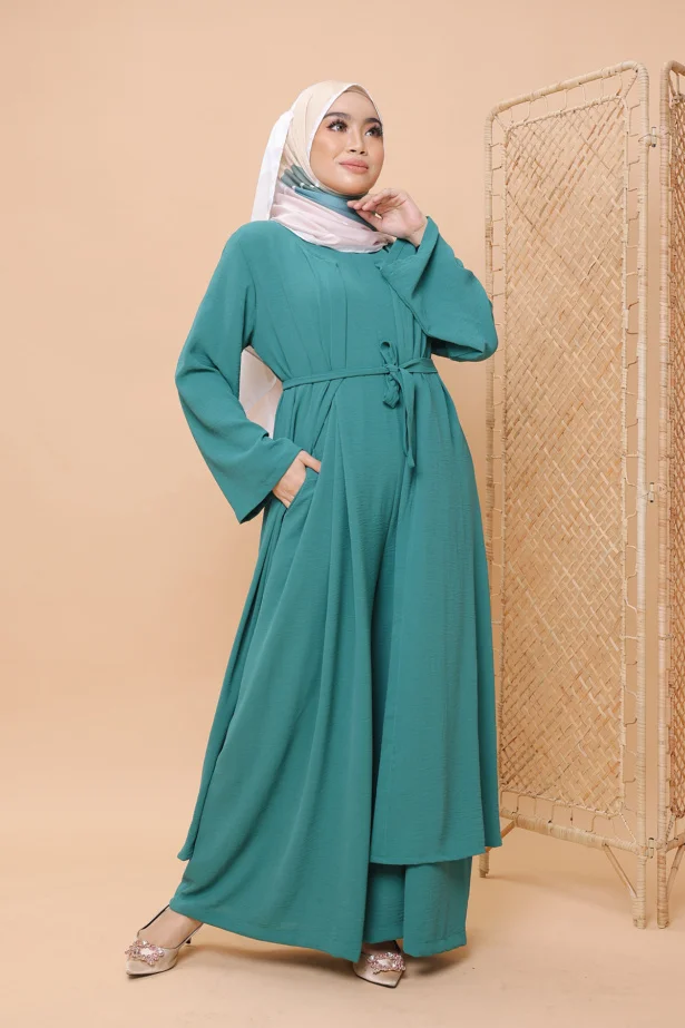 The Cardi J - Cardigan Jumpsuit in Emerald