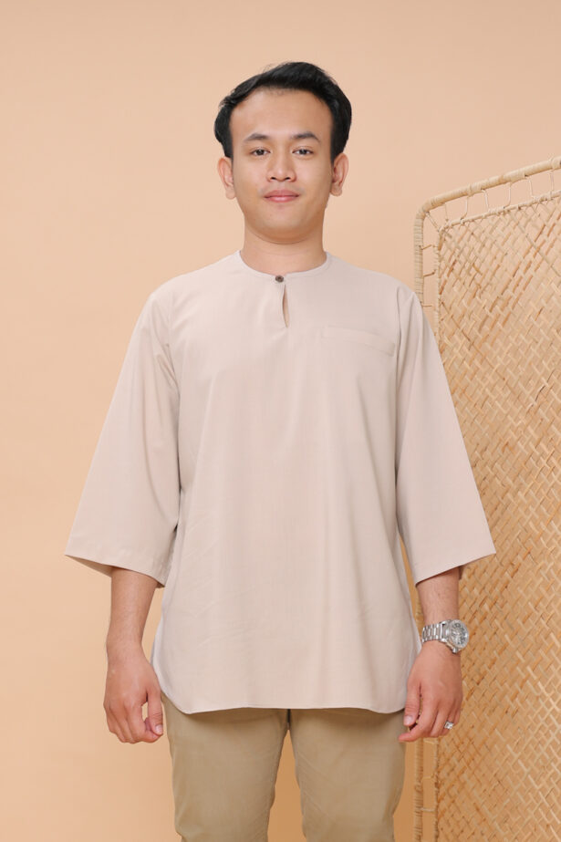 Adam Men's Kurta Top in Beige